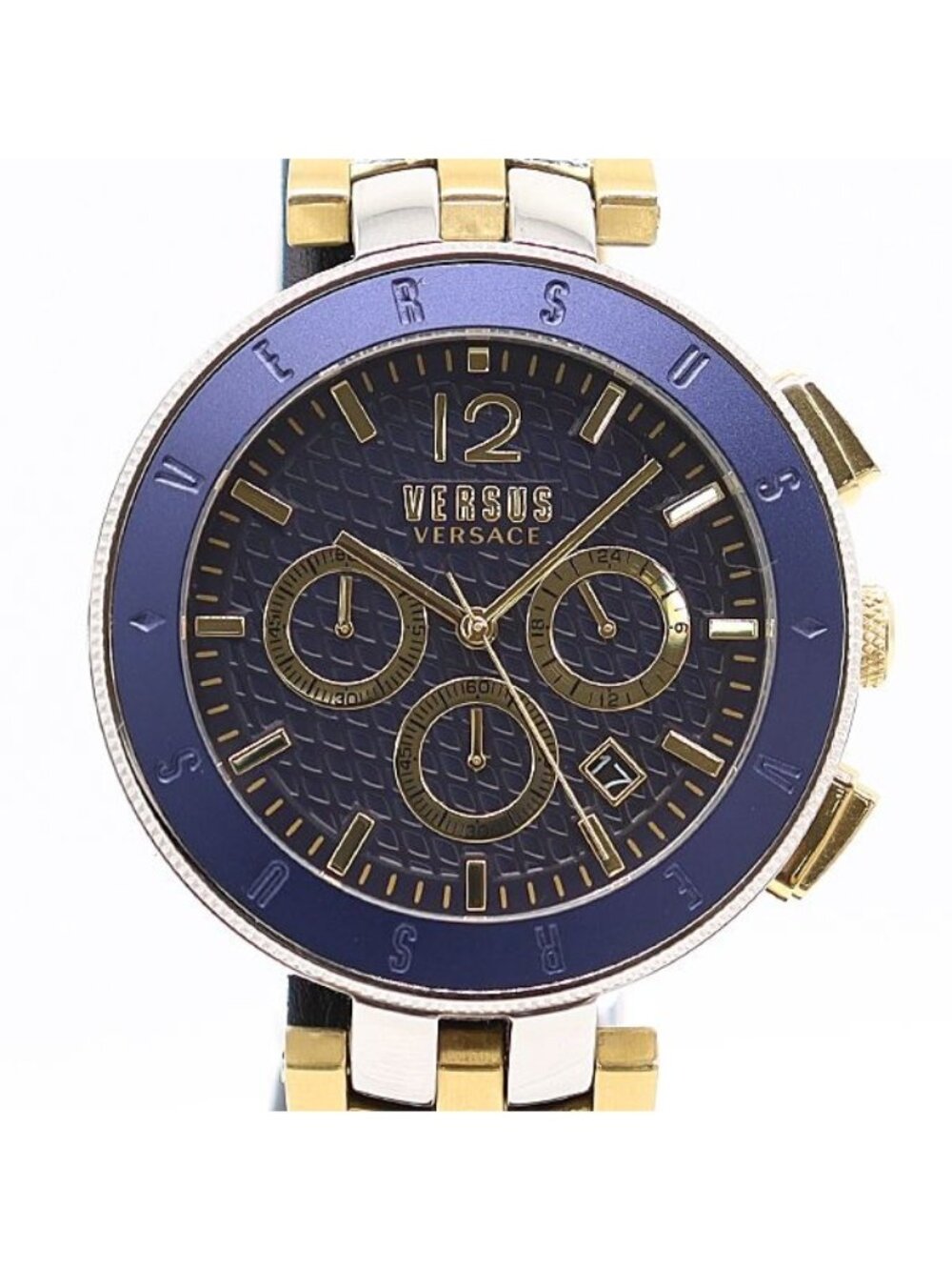 Versace Versus Quartz Chronograph Date Navy Dial Watch